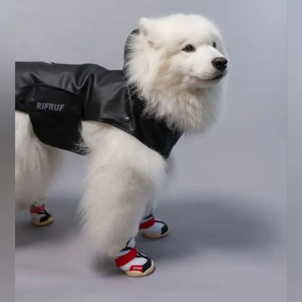 RIFRUF | Stormhunter Dog Raincoat in Truffle (black) sz 10